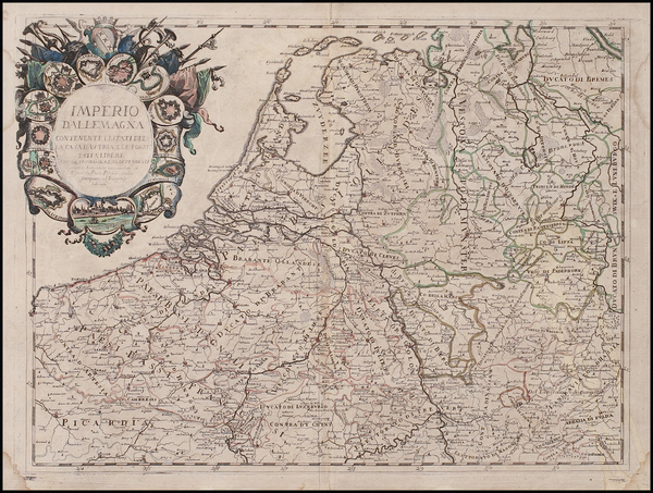 69-Europe, Netherlands and Germany Map By Paolo Petrini