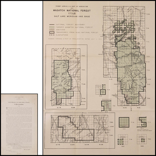 1-Southwest and Rocky Mountains Map By Forest Service U.S. Dept. of Agriculture