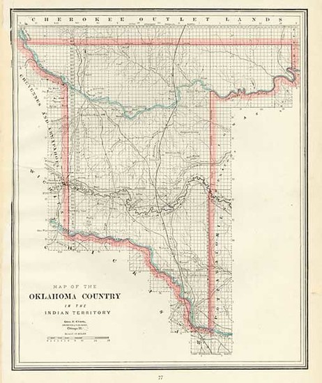 68-Plains and Southwest Map By George F. Cram