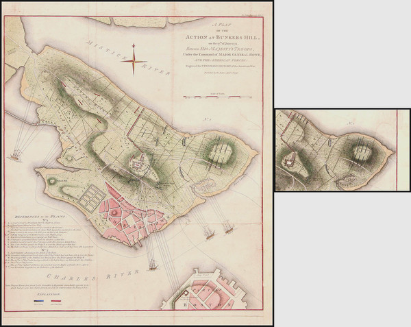 35-New England Map By Charles Stedman / William Faden