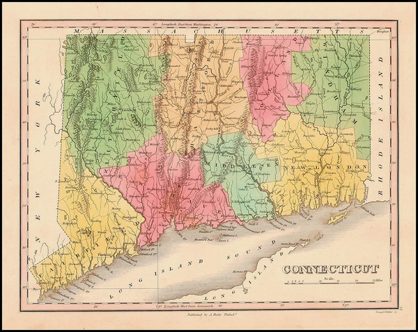 98-New England Map By Anthony Finley