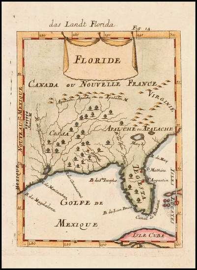 82-South and Southeast Map By Alain Manesson Mallet