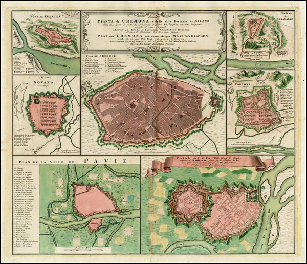 76-Italy Map By Johann Baptist Homann