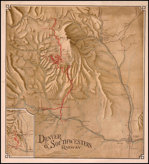 89-Southwest and Rocky Mountains Map By Rand McNally & Company