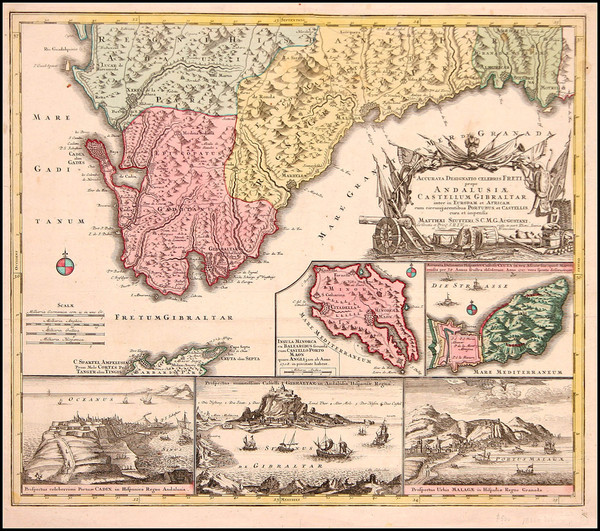 12-Europe and Spain Map By Matthaus Seutter