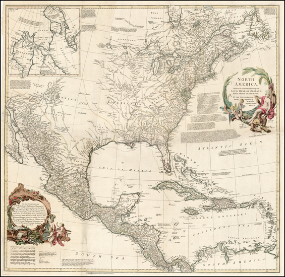 48-United States and North America Map By Richard William Seale