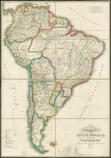 73-South America Map By James Wyld