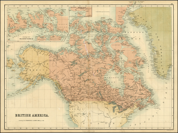 14-Polar Maps, Alaska and Canada Map By Adam & Charles Black