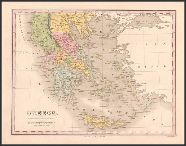 75-Europe, Balearic Islands and Greece Map By Anthony Finley