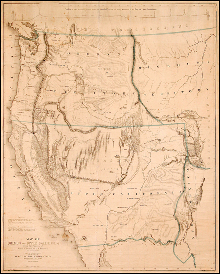 21-Southwest, Rocky Mountains and California Map By John Charles Fremont / Charles Preuss