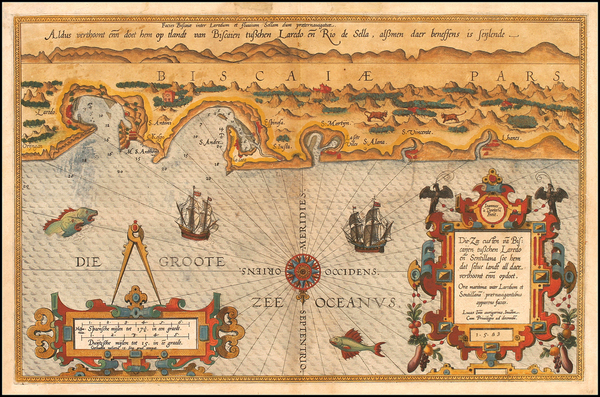 33-Europe and Spain Map By Lucas Janszoon Waghenaer