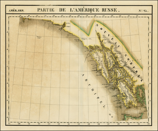 5-Alaska and Canada Map By Philippe Marie Vandermaelen