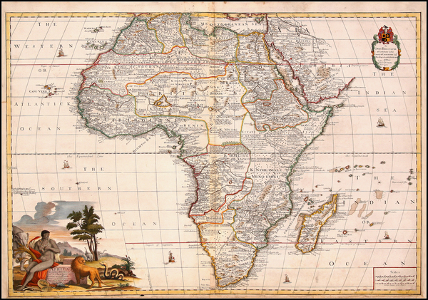 90-Africa and Africa Map By John Senex / Charles Price