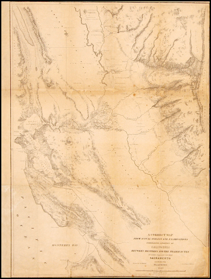 49-California Map By Charles Wilkes / F.D. Stuart