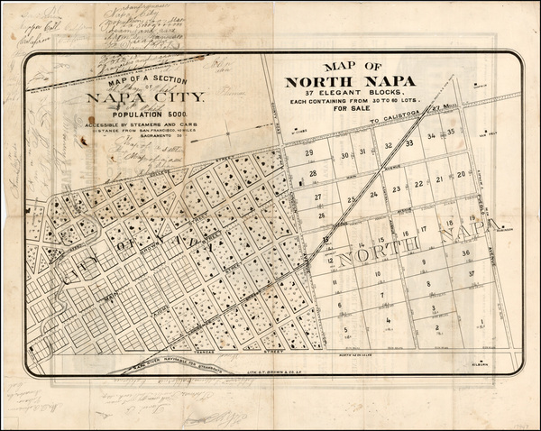 97-California Map By Grafton Tyler Brown & Co.