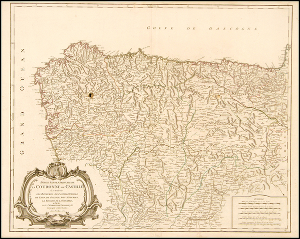 55-Europe and Spain Map By Gilles Robert de Vaugondy
