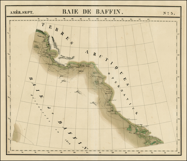 31-Polar Maps and Canada Map By Philippe Marie Vandermaelen