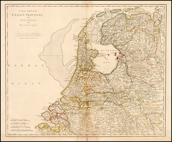 18-Europe and Netherlands Map By Robert Sayer