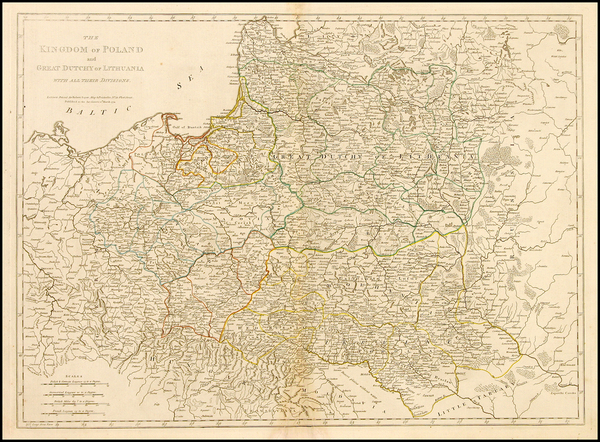 10-Europe, Poland, Russia and Baltic Countries Map By Robert Sayer