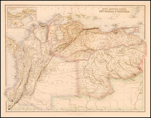 89-South America Map By Archibald Fullarton & Co.