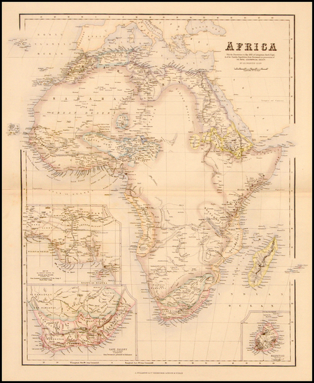 37-Africa and Africa Map By Archibald Fullarton & Co.