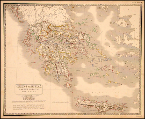 100-Europe, Balkans, Mediterranean, Balearic Islands and Greece Map By W. & A.K. Johnston
