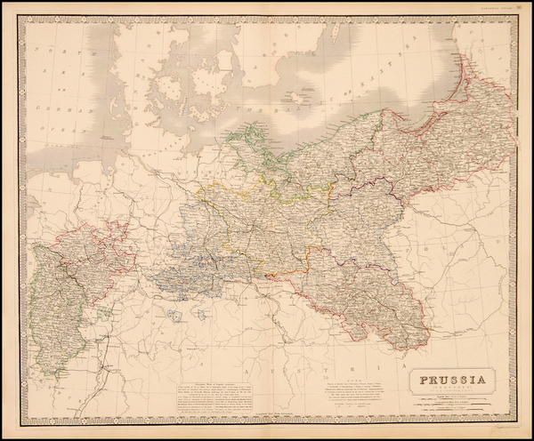 75-Europe, Poland, Baltic Countries and Germany Map By W. & A.K. Johnston