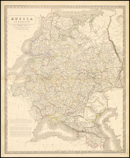 100-Europe and Russia Map By W. & A.K. Johnston