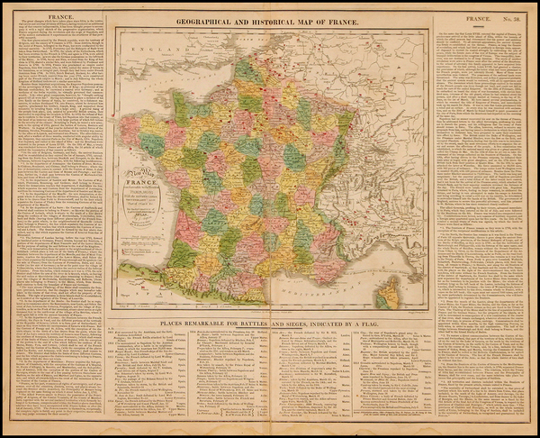 71-Europe and France Map By C.V. Lavoisne