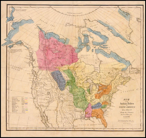 49-United States and North America Map By American Antiquarian Society