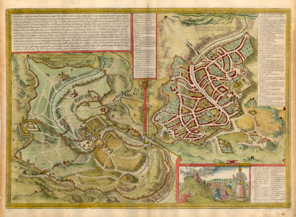 78-Asia and Holy Land Map By Georg Braun  &  Frans Hogenberg