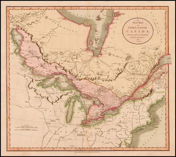 47-Midwest and Canada Map By John Cary