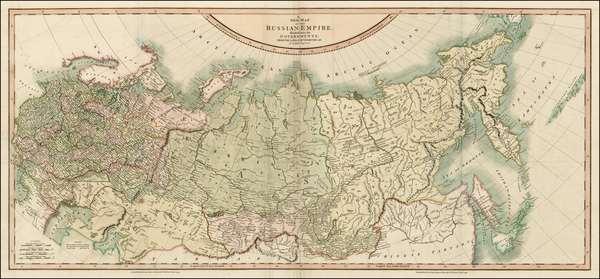 94-Russia and Russia in Asia Map By John Cary