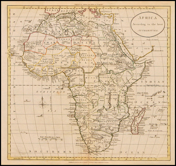 53-Africa and Africa Map By William Guthrie