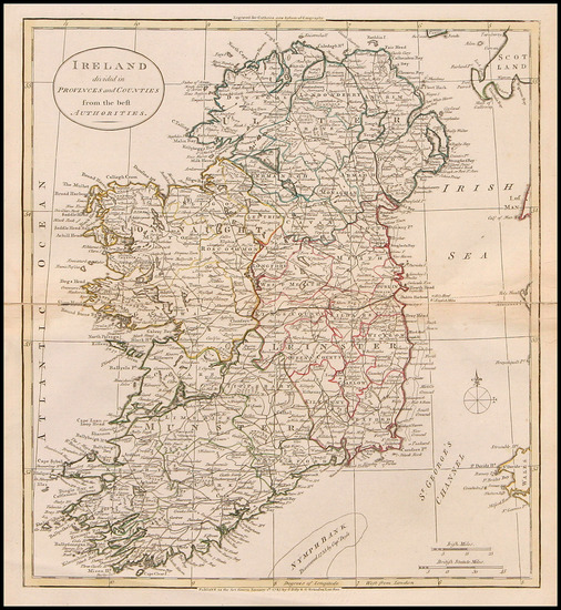 62-Ireland Map By William Guthrie