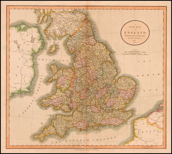 29-Europe and British Isles Map By John Cary