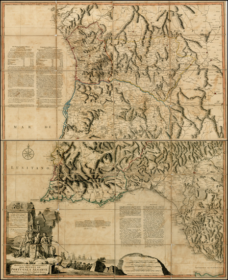 40-Europe, Spain and Portugal Map By Thomas Jefferys