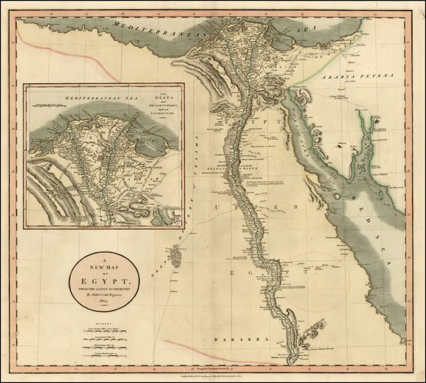 93-Middle East and North Africa Map By John Cary