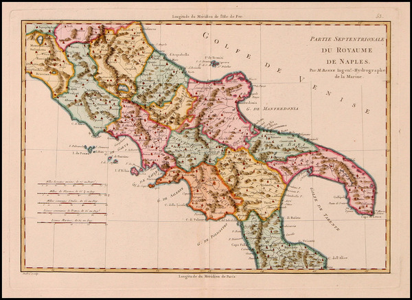 67-Europe and Italy Map By Rigobert Bonne