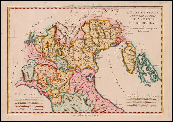 27-Europe and Italy Map By Rigobert Bonne