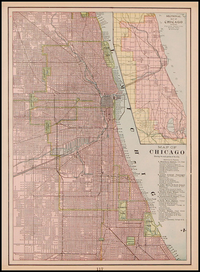 11-Midwest Map By George F. Cram