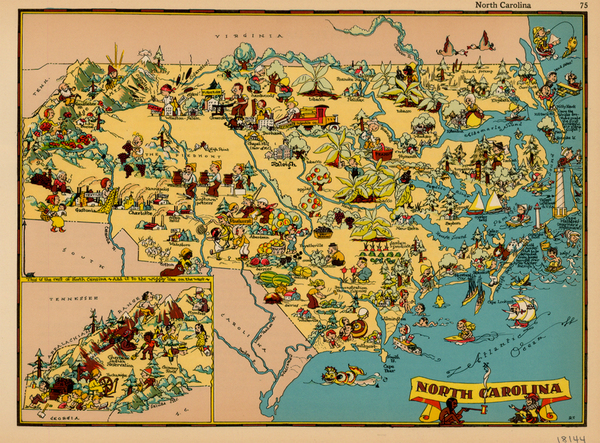 46-Southeast Map By Ruth Taylor White