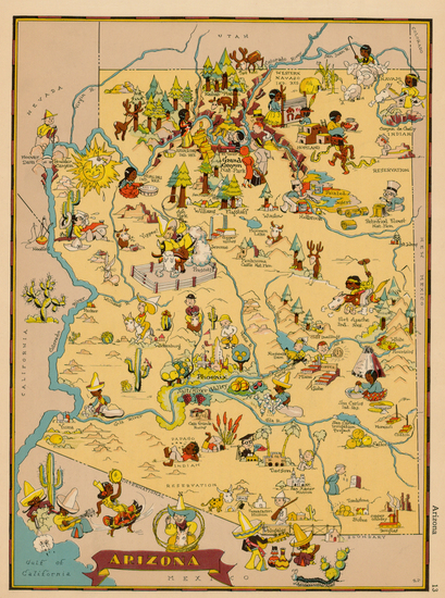 17-Southwest Map By Ruth Taylor White