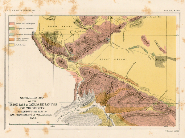 98-California Map By U.S. Pacific RR Survey