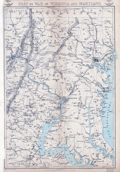 73-Mid-Atlantic and Southeast Map By Edward Weller / Weekly Dispatch