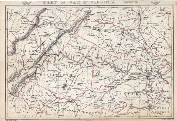 55-Mid-Atlantic and Southeast Map By Edward Weller / Weekly Dispatch