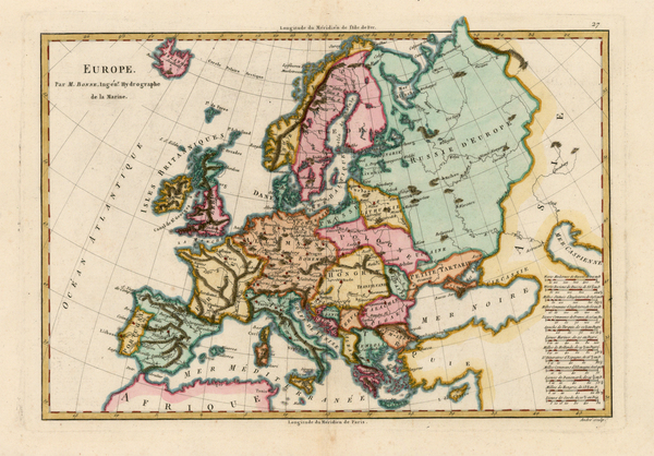 93-Europe and Europe Map By Rigobert Bonne