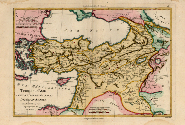 24-Europe, Asia, Middle East, Turkey & Asia Minor and Balearic Islands Map By Rigobert Bonne