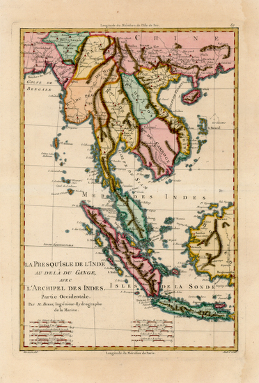 53-Asia, China and Southeast Asia Map By Rigobert Bonne