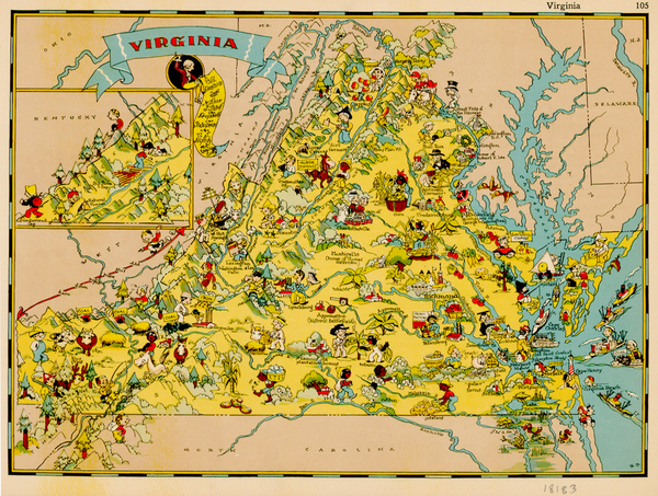 65-Mid-Atlantic and Southeast Map By Ruth Taylor White